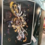 “The Eye of the Universe” (Olio su tela, 2023)